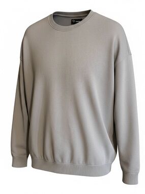 Original Use Men's Crewneck Sweater in Light Gray Size L